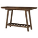 Ornelas 46-inch Console Table with Slatted Shelf Mango Brown - National Warehouse Furniture (Buffalo, NY)