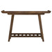 Ornelas 46-inch Console Table with Slatted Shelf Mango Brown - National Warehouse Furniture (Buffalo, NY)
