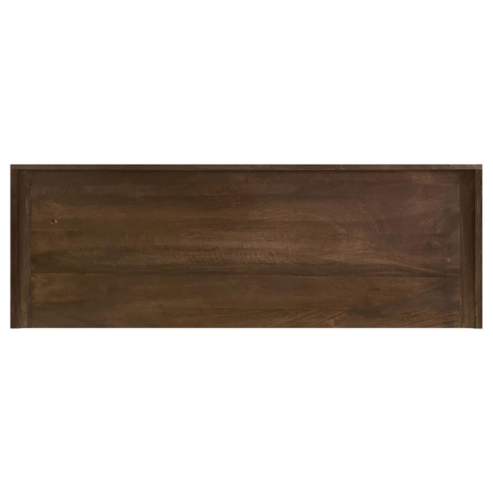 Ornelas 46-inch Console Table with Slatted Shelf Mango Brown - National Warehouse Furniture (Buffalo, NY)