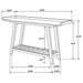 Ornelas 46-inch Console Table with Slatted Shelf Mango Brown - National Warehouse Furniture (Buffalo, NY)