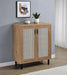 Teller 2-door Shoe Storage Cabinet Natural Oak - National Warehouse Furniture (Buffalo, NY)