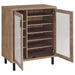 Teller 2-door Shoe Storage Cabinet Natural Oak - National Warehouse Furniture (Buffalo, NY)