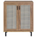 Teller 2-door Shoe Storage Cabinet Natural Oak - National Warehouse Furniture (Buffalo, NY)