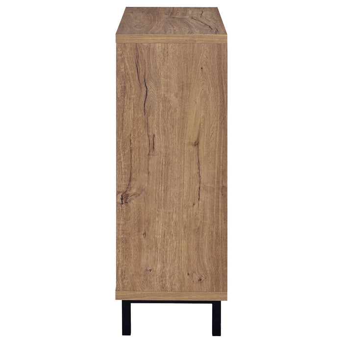 Teller 2-door Shoe Storage Cabinet Natural Oak - National Warehouse Furniture (Buffalo, NY)