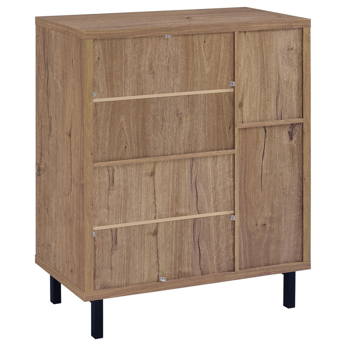 Teller 2-door Shoe Storage Cabinet Natural Oak - National Warehouse Furniture (Buffalo, NY)