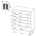 Teller 2-door Shoe Storage Cabinet Natural Oak - National Warehouse Furniture (Buffalo, NY)