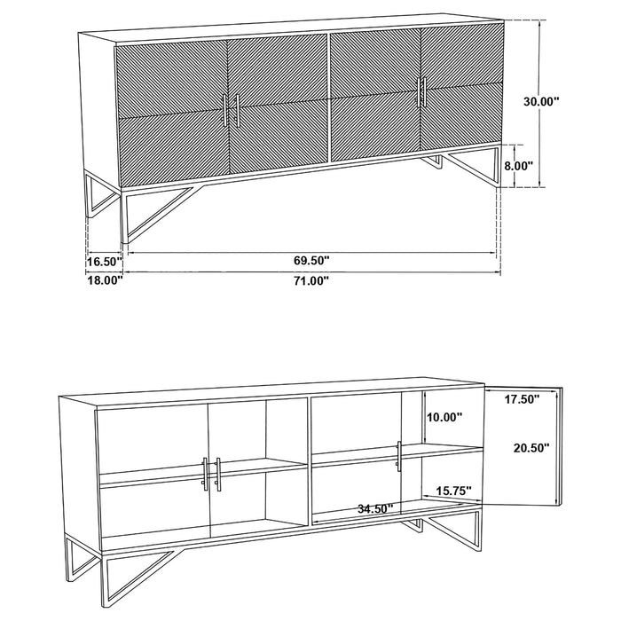 Riddell Accent Cabinets - National Warehouse Furniture (Buffalo, NY)