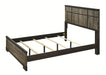Crown Mark Furniture Remington King Panel Bed in Brown B8160-K - National Warehouse Furniture (Buffalo, NY)