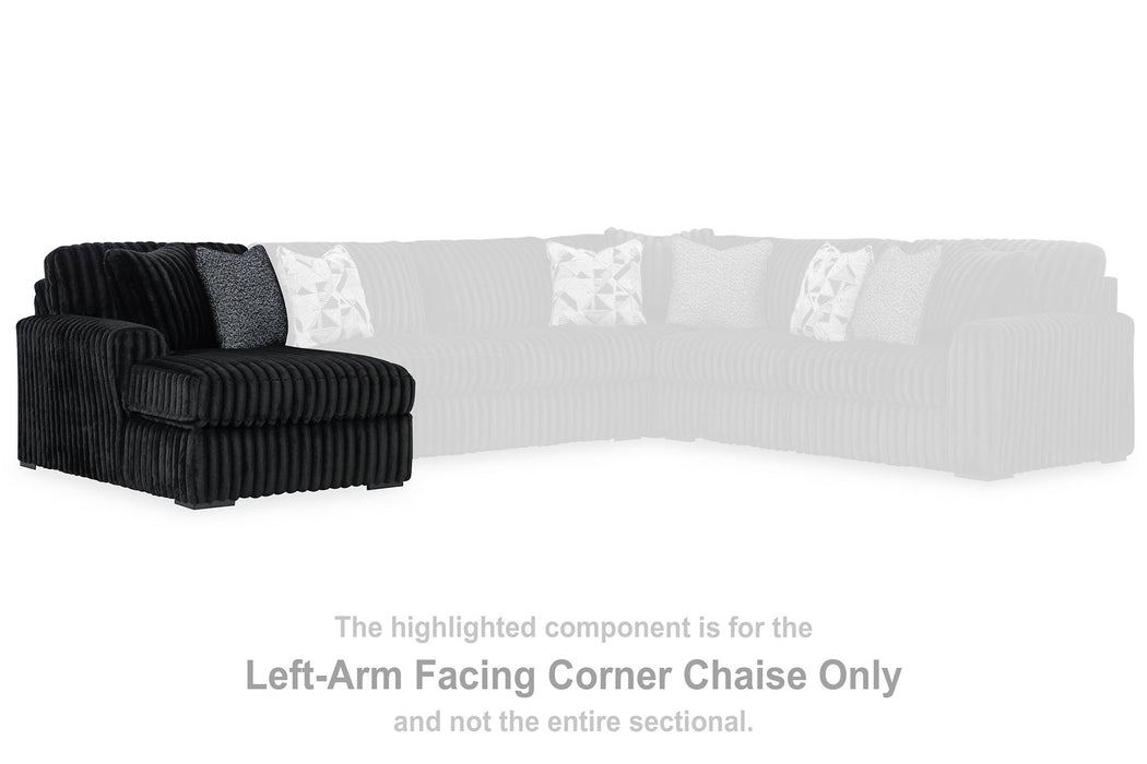 Midnight-Madness Sectional with Chaise - National Warehouse Furniture (Buffalo, NY)
