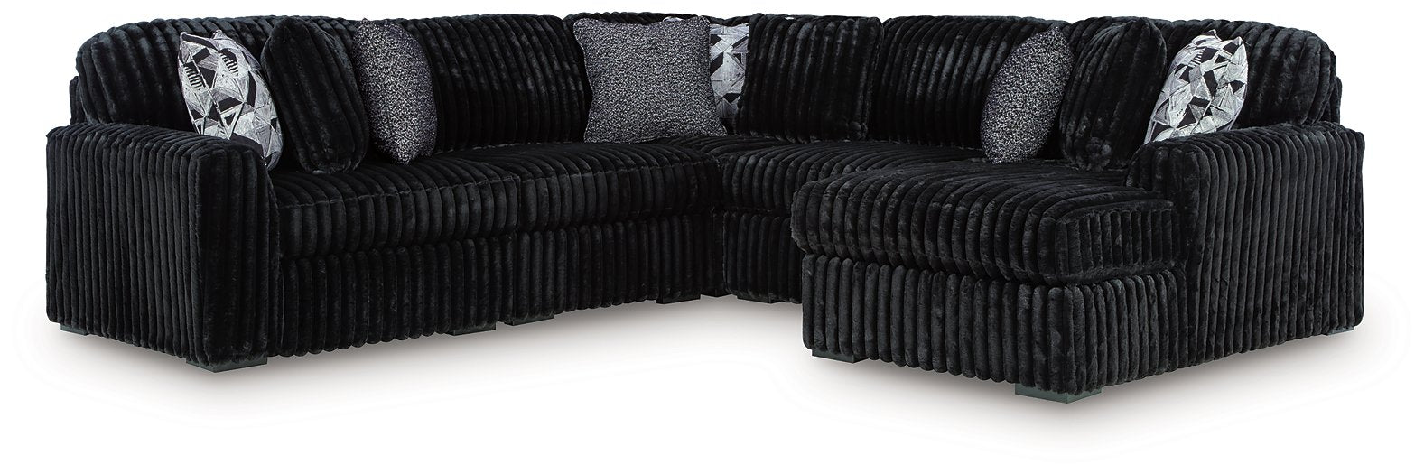Midnight-Madness Sectional with Chaise - National Warehouse Furniture (Buffalo, NY)