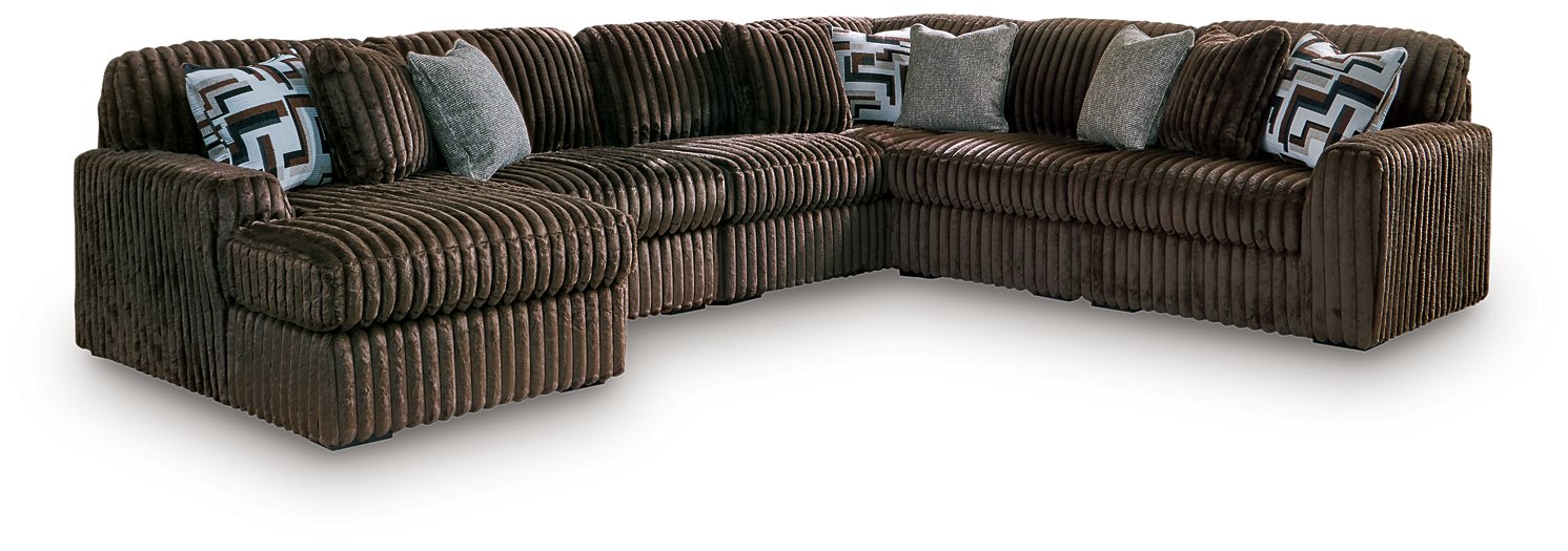 Midnight-Madness Sectional with Chaise - National Warehouse Furniture (Buffalo, NY)