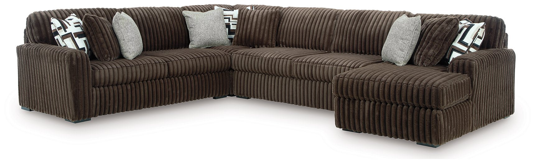 Midnight-Madness Sectional with Chaise - National Warehouse Furniture (Buffalo, NY)