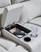 Social Pointe Reclining Sectional with Storage Console - National Warehouse Furniture (Buffalo, NY)