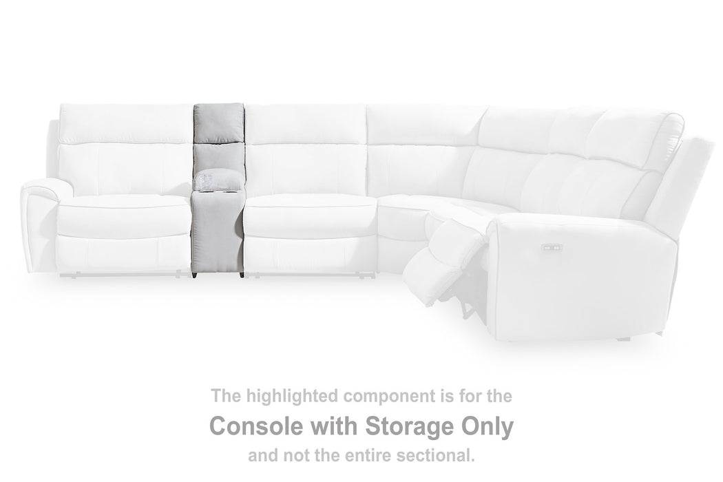 Social Pointe Reclining Sectional with Storage Console - National Warehouse Furniture (Buffalo, NY)