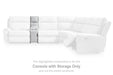 Social Pointe Reclining Sectional with Storage Console - National Warehouse Furniture (Buffalo, NY)