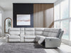 Social Pointe Reclining Sectional with Storage Console - National Warehouse Furniture (Buffalo, NY)