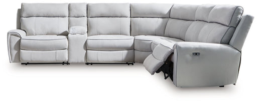 Social Pointe Reclining Sectional with Storage Console - National Warehouse Furniture (Buffalo, NY)