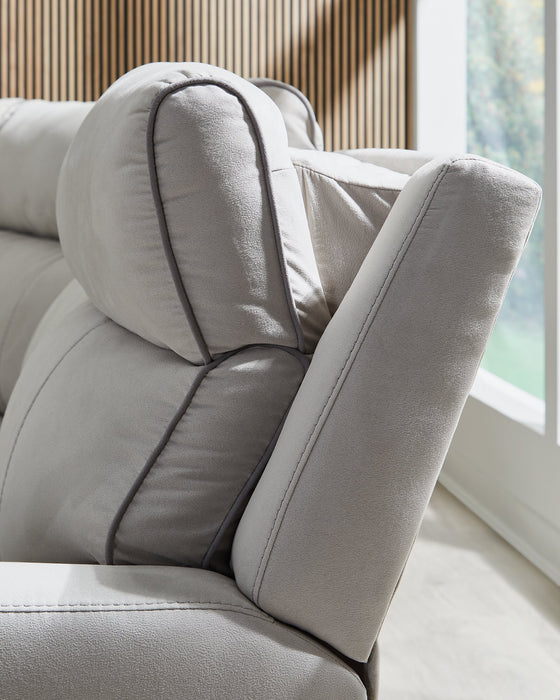 Social Pointe Reclining Sectional with Storage Console - National Warehouse Furniture (Buffalo, NY)