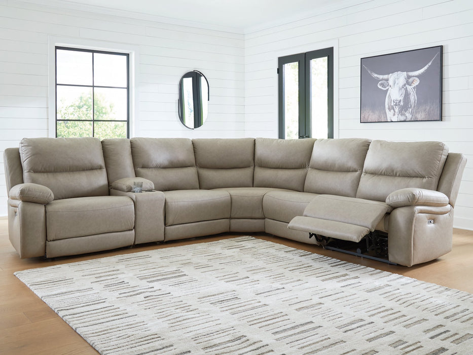 Narwhal Place Reclining Sectional with Storage Console - National Warehouse Furniture (Buffalo, NY)