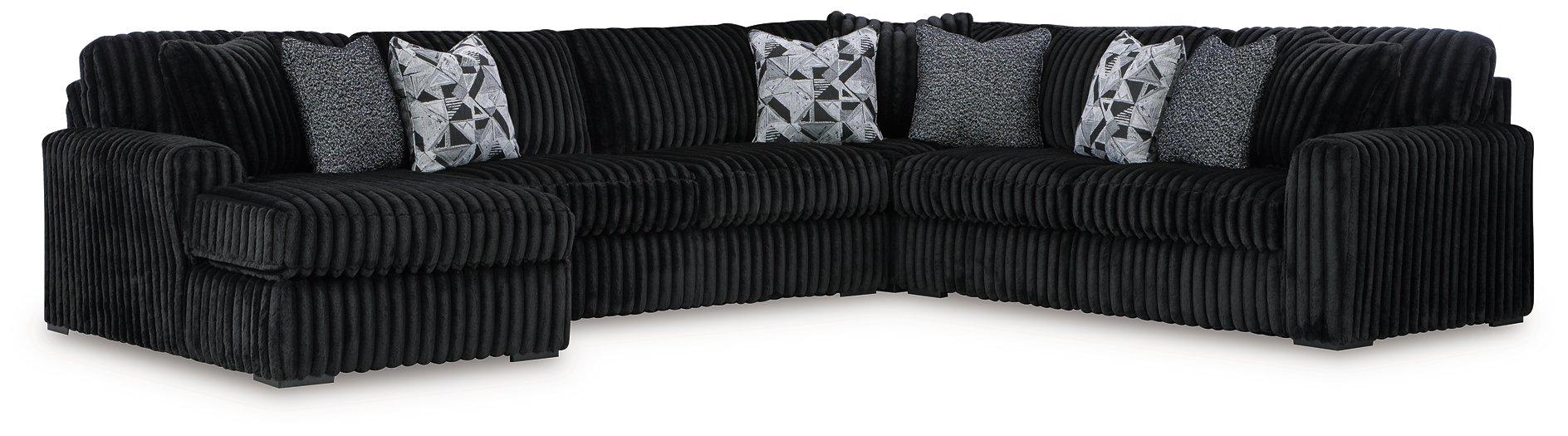 Midnight-Madness Sectional with Chaise - National Warehouse Furniture (Buffalo, NY)