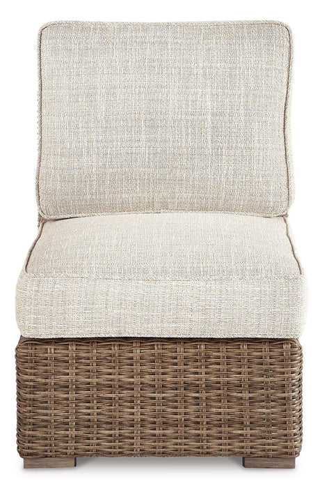 Beachcroft Outdoor Armless Chair with Cushion - National Warehouse Furniture (Buffalo, NY)