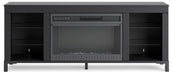 Cayberry 60" TV Stand with Electric Fireplace - National Warehouse Furniture (Buffalo, NY)