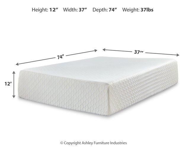 Chime 12 Inch Memory Foam Mattress in a Box - National Warehouse Furniture (Buffalo, NY)