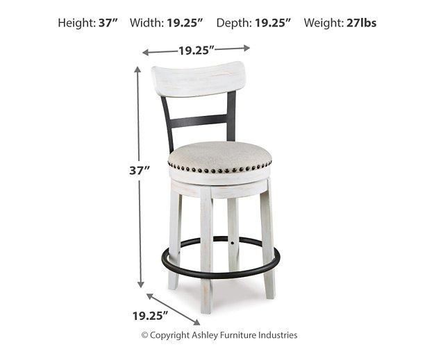 Valebeck Counter Height Bar Stool - National Warehouse Furniture (Buffalo, NY)