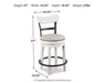 Valebeck Counter Height Bar Stool - National Warehouse Furniture (Buffalo, NY)