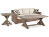 Beachcroft Beachcroft Nuvella Sofa with Coffee and End Table - National Warehouse Furniture (Buffalo, NY)