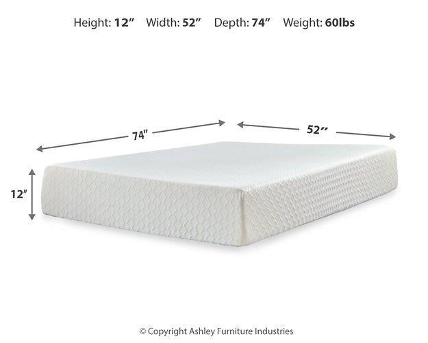 Chime 12 Inch Memory Foam Mattress in a Box - National Warehouse Furniture (Buffalo, NY)