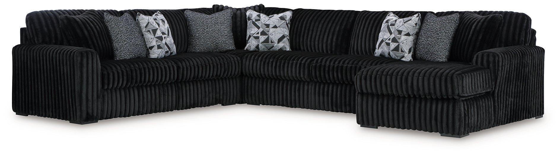 Midnight-Madness Sectional with Chaise - National Warehouse Furniture (Buffalo, NY)