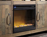 Wildenauer 76" TV Stand with Electric Fireplace - National Warehouse Furniture (Buffalo, NY)