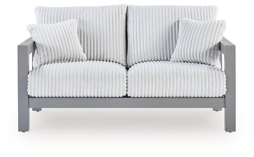 Hurley Park Outdoor Loveseat with Cushion - National Warehouse Furniture (Buffalo, NY)