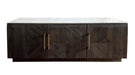Dennis 3-door Marble Top Dining Sideboard Server White and Tobacco Grey - National Warehouse Furniture (Buffalo, NY)