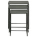 Imez 3-piece Rectangular Metal Nesting Table Grey - National Warehouse Furniture (Buffalo, NY)