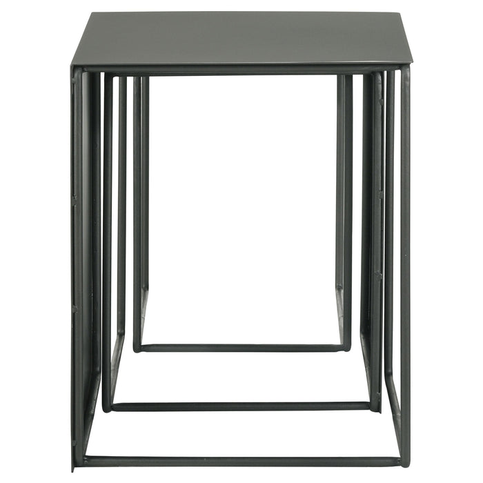 Imez 3-piece Rectangular Metal Nesting Table Grey - National Warehouse Furniture (Buffalo, NY)