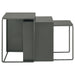 Imez 3-piece Rectangular Metal Nesting Table Grey - National Warehouse Furniture (Buffalo, NY)