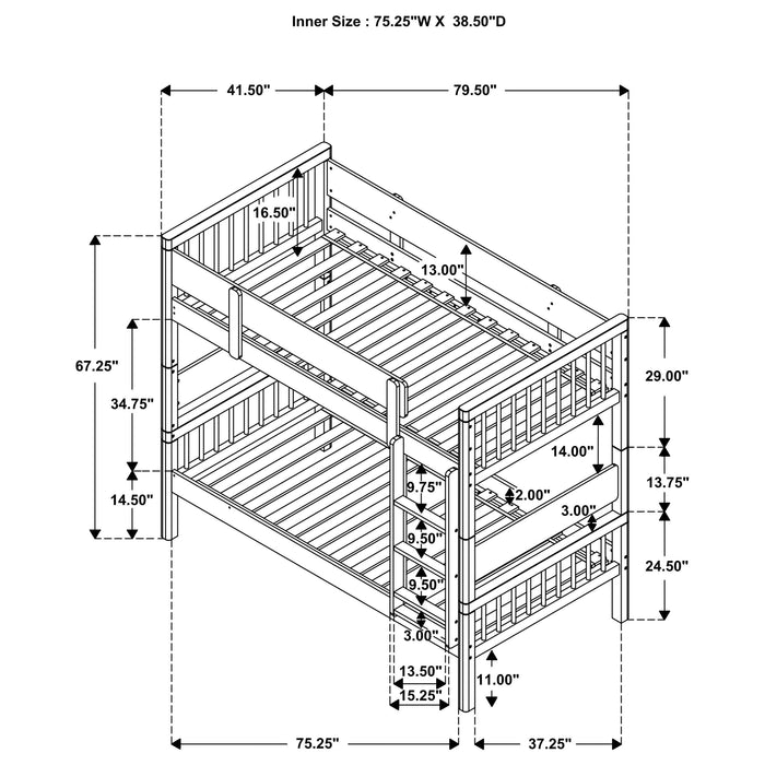 Dakota Bunk Beds - National Warehouse Furniture (Buffalo, NY)
