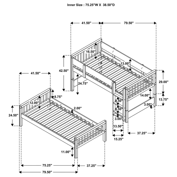 Dakota Bunk Beds - National Warehouse Furniture (Buffalo, NY)