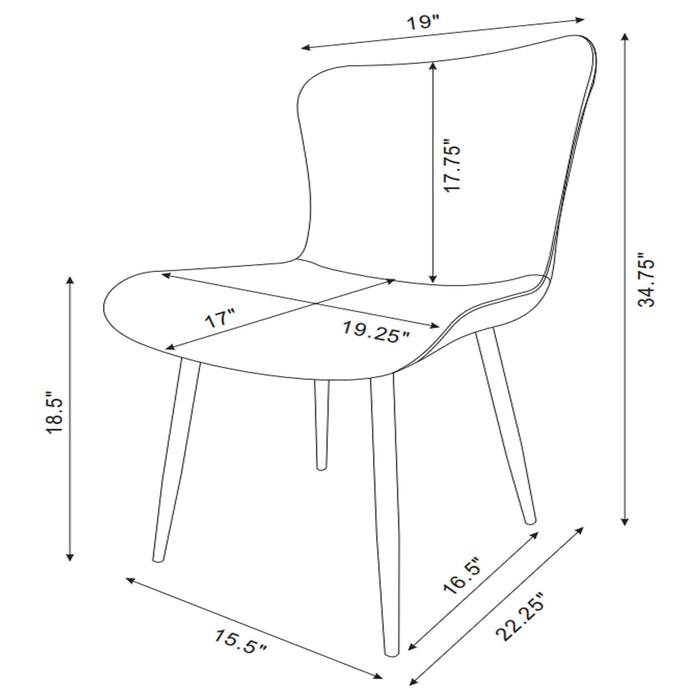 Horizon Side Chairs - National Warehouse Furniture (Buffalo, NY)
