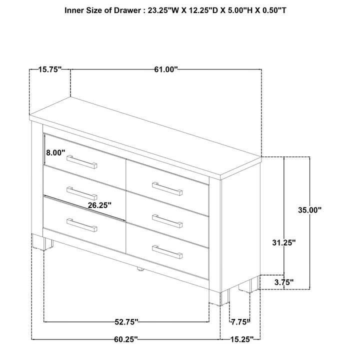 Oakglen Dressers - National Warehouse Furniture (Buffalo, NY)