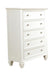 Sandy Beach 5-drawer Rectangular Chest Cream White - National Warehouse Furniture (Buffalo, NY)