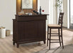 Gabriel Upholstered Counter Height Stools Cappuccino and Beige (Set of 2) - National Warehouse Furniture (Buffalo, NY)