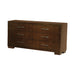 Jessica 6-drawer Dresser Cappuccino - National Warehouse Furniture (Buffalo, NY)