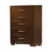 Jessica 5-drawer Chest Cappuccino - National Warehouse Furniture (Buffalo, NY)