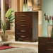 Jessica 5-drawer Chest Cappuccino - National Warehouse Furniture (Buffalo, NY)