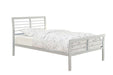 Cooper Queen Metal Bed Silver - National Warehouse Furniture (Buffalo, NY)