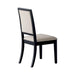 Louise Upholstered Dining Side Chairs Black and Cream (Set of 2) - National Warehouse Furniture (Buffalo, NY)