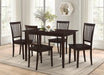 Gomez 5-piece Rectangular Dining Table Set Cappuccino - National Warehouse Furniture (Buffalo, NY)